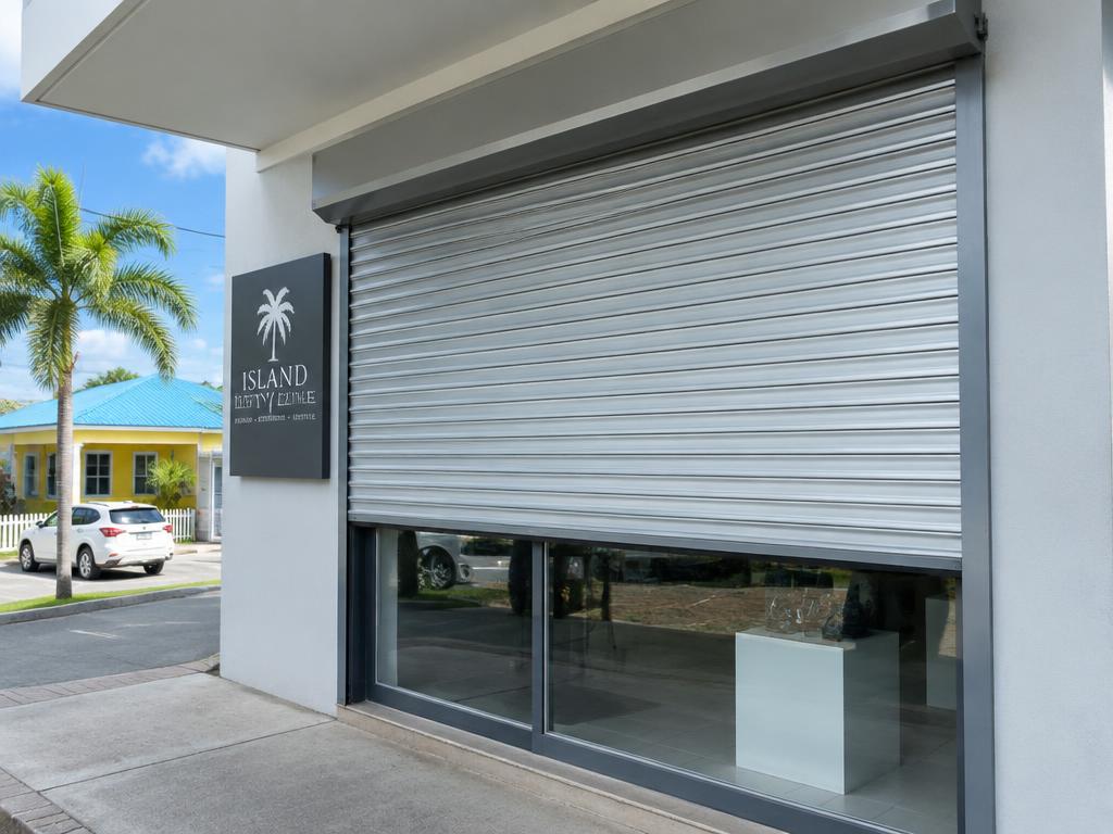Shutter motorizado en local comercial